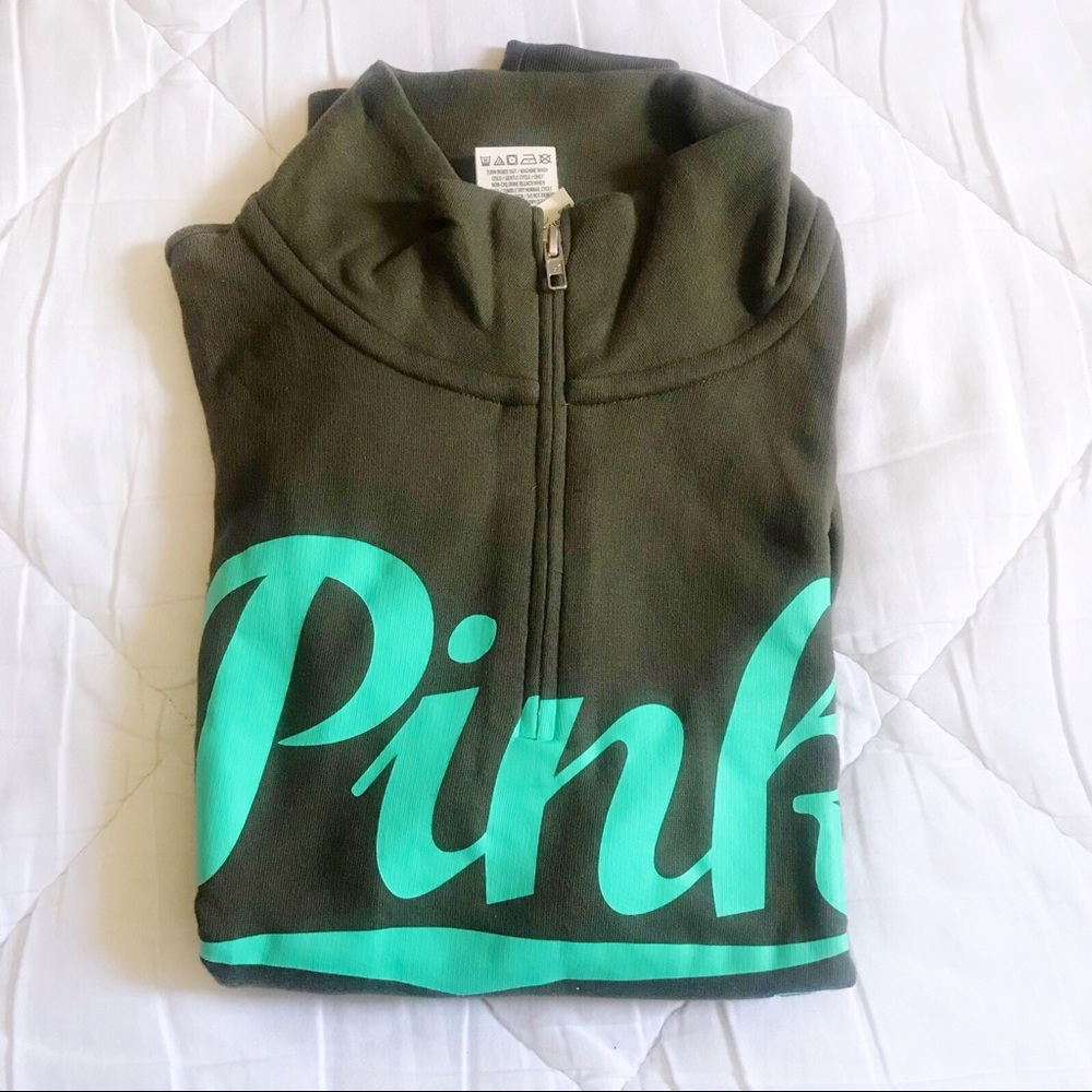 Vs Pink Half Zip Hoodie - Picture 2 of 2
